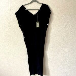 All Saints sleeveless black dress size medium